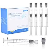 10 Pack 3ml Borosilicate Glass Syringe 3cc Luer Lock Syringe Glass Lab Syringes - Use for Liquids, Glue, Oils, Ink, Lube, Arts Crafts,and Pet Care