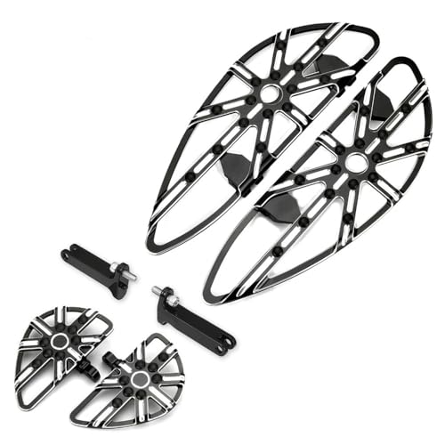 Planchers de marchepieds pilote en aluminium CNC haut de gamme pour modèles Street Glide FLHX 1980-up