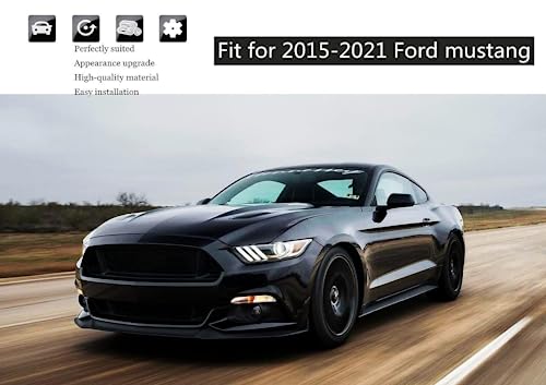 Kdfuhrui Steering Wheel Cover Trim For Ford Mustang Accessories 2015-2021， Car Interior Accessories，Carbon Fiber #TOP5