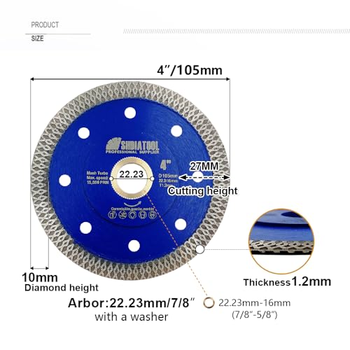 Kit de brocas diamantadas para azulejos 16 piezas miniatura 6