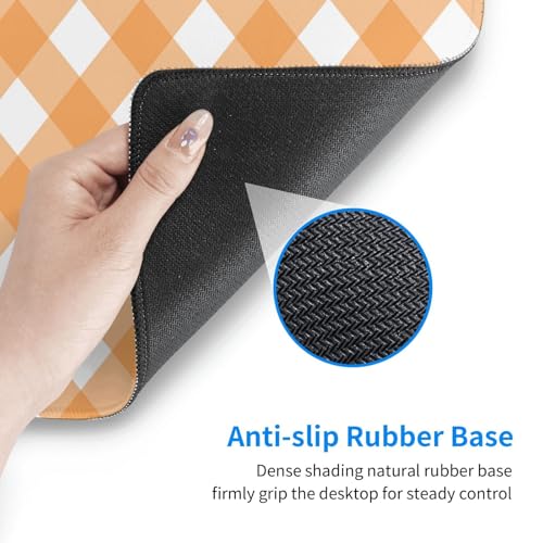 Tapis de souris pour ordinateur portable grand format avec base caoutchouc