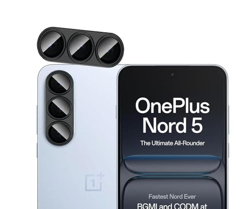 Image of Tempered Glass Screen Protector Compatible for OnePlus Nord 5 | Front And Back Screen Guard With camera lens protector (Nord 5, Combo)