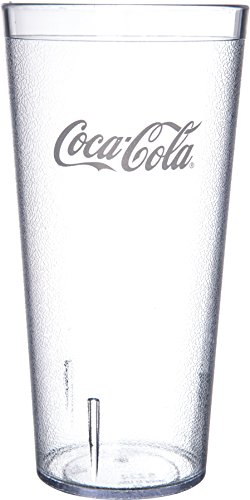 Carlisle Foodservice Products 52243550G Stackable Restaurant San Plastic Coca-Cola Tumbler/Cup, 24 Oz, Clear (Pack Of 72) #TOP2