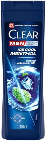 Clear Shampoo Men Anticaspa Ice Cool Menthol 400Ml