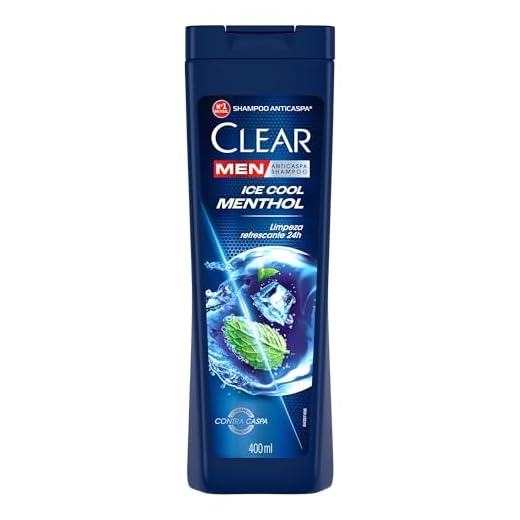 Clear Shampoo Men Anticaspa Ice Cool Menthol 400Ml
