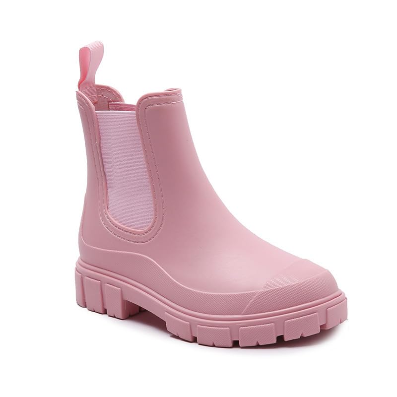 Harssidanzar Damen Ankle Chelsea Boot Wasserdicht Garten Schuhe Anti-Rutsch Kurz Regen Stiefel für Outdoor-Arbeit HL217EU