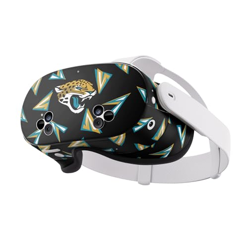Skin Meta Quest 3S Head Case Designs NFL Jacksonville Jaguars Autocollant Vinyle Géométrique