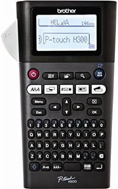 Brother P-touch, PTH300, Portable Label Maker, One-Touch Formatting, Vivid Bright Display, Fast Printing Speeds, Black
