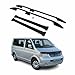 Produktbild OMAC Dachreling + Dachträger kompatibel mit VW T5 T6 Transporter L1 Kurzer Aluminium Schwarz 4X