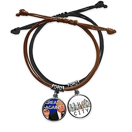 Bracelet corde Trump pour vos soirées à thème et débats