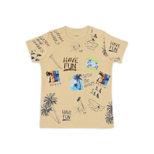 Image of Kidbea Kids Cotton T-Shirt and Shorts Set | Soft Breathable Co-Ord Outfit for Boys | Trendy & Stylish Summer Wear | Boys Clothing Set