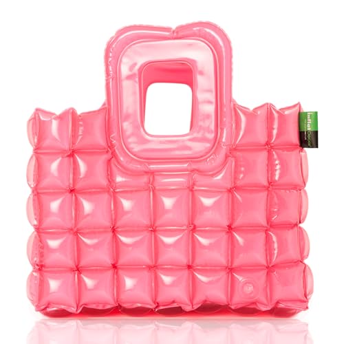 InflatDecor Inflatable Beach Tote Bag – Lightweight Waterproof Travel Bag, Foldable & Easy to Clean, Bold Design