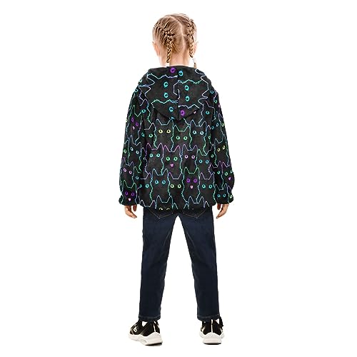 Cute Cat Boys Fleece Hoody Jacket Zip Up Coat Warm Fall Winter Plush Jacket Long Sleeve Outerwear4