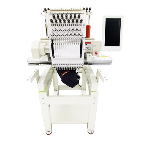 LGXEnzhuo Single Head Embroidery Machine 15 Needles Hat Embroidery Machine 15.7