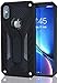 Kitoo Designed for iPhone X | Xs Case with Kickstand, Military Grade 12ft. Drop Tested - Black