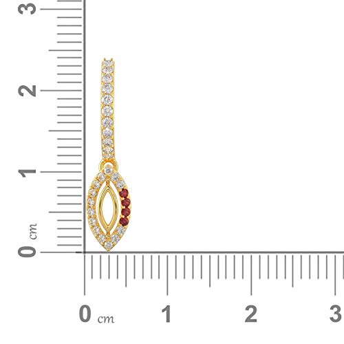 Malabar Gold & Diamonds 22k Yellow Gold Earrings for Women, Girls and Kids | 22 kt (916) BIS Hallmark Gold Drop Earrings for Birthday, Anniversary & Festive Gift - Image 5