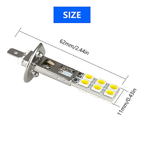 Labwork DOES NOT APPLY 4 X H1 Led Fog Lights Bulbs Lamp 6000K Super White 80W Led Bulbs Kit Fog Driving Light Lamp thumb #3