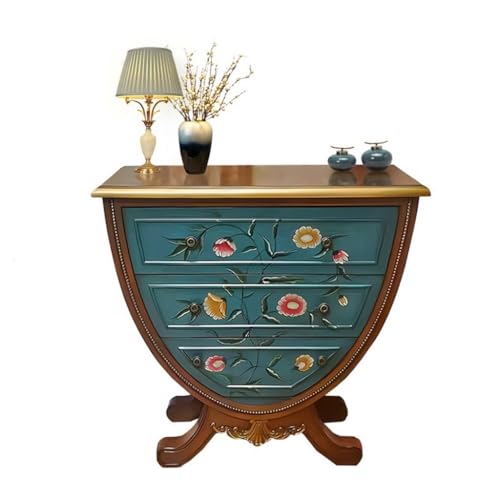 eexbz Side Board Porch Corridor Solid Wood Storage Cabinet Drawer Storage Porch Counter Decoration Retro Old Dining Sideboard Furniture Sideboard Storage Cabinet