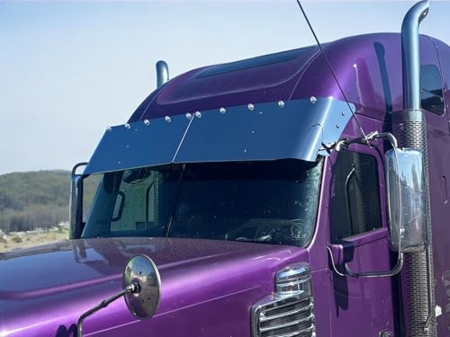 Freightliner coronado Columbia Visor 20 inches Stainless Steel