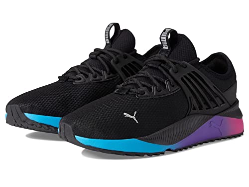 PUMA Womens Pacer Future Fluo Lace Up Sneakers Shoes Casual - Black - Size 10 M