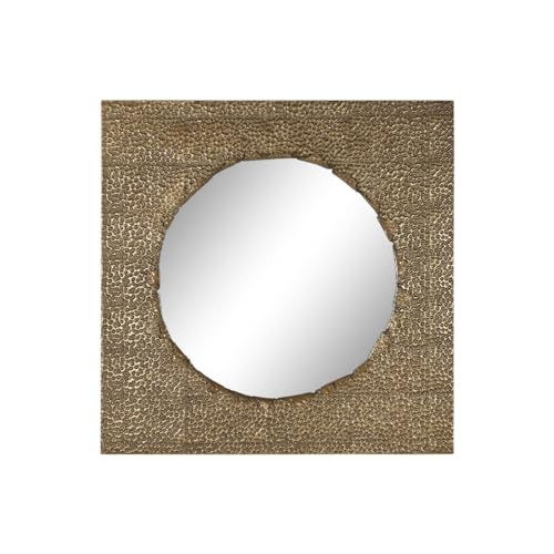 Home ESPRIT Gold Metal Wall Mirror 80 x 6 x 80 cm