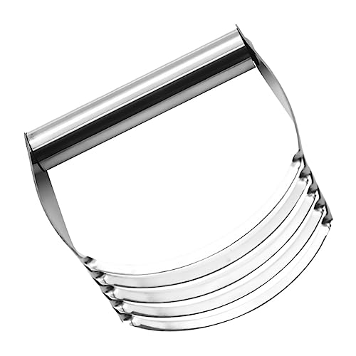 Unomor 2-piece Manual Blender Chef Dough Blender for Baking Stainless Steel Flour Mixer Set