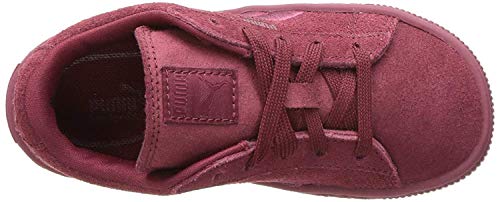 PUMA Unisex-Baby Suede Classic Badge Sneaker, Cabaret, 9 M US Toddler
