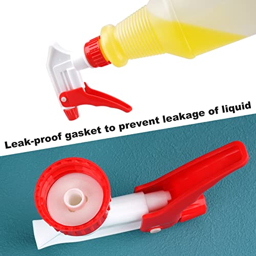 Spray Bottle Nozzles Plastic Heavy Duty Trigger Spray Nozzle Replacement Head 6Pcs Leak Proof Water Bottle Spray Nozzles Adjustable Head Sprayer