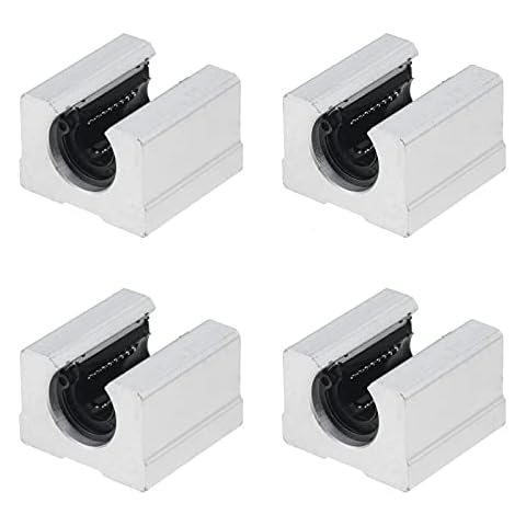 4 Stücke SBR16UU 16mm Aluminium Linearlager CNC Teile Öffnen Linearkugellager Gleitblock fürür Linearschiene SBR16 Cover
