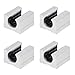 Produktbild 4 Stücke SBR12UU 12mm Aluminium Linearlager CNC Teile Öffnen Linearkugellager Gleitblock fürür Linearschiene SBR12