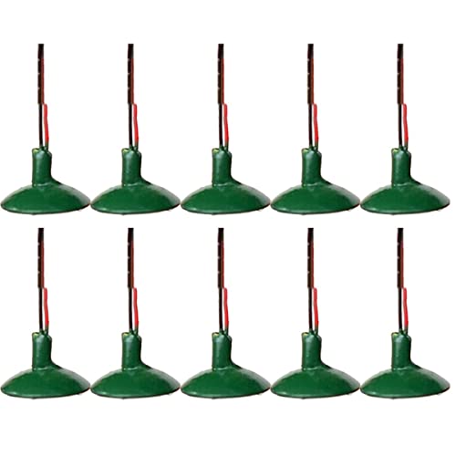 SPORTARC Lot de 10 lampadaires à échelle O/HO pour modèle de lampadaire de rue modèle de lampe murale Poteaux de plafond LED