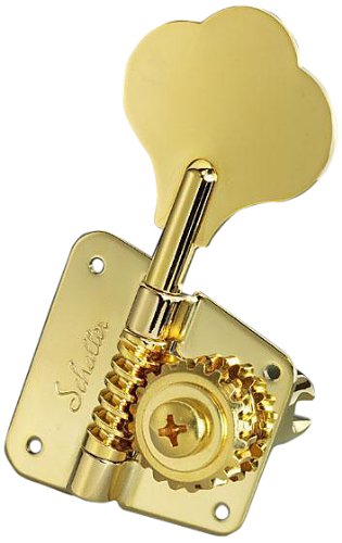 Schaller Mécaniques pour basse BMFL 4L Gold, BMFLGO – Accordeur à tête mécanique pour basses - Les Beatles, Paul McCartney, John Lennon, RIngo Starr, George Harrison Schaller Mécaniques pour basse BMFL 4L Gold, BMFLGO - Accordeur à tête mécanique pour basses