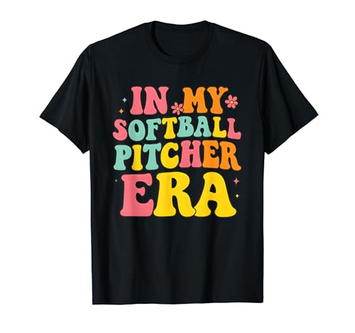 In My Softball Pitcher Era Groovy Fastpitch Softball Gamer T�V���c
