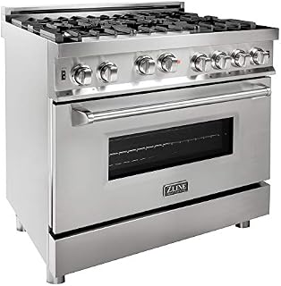 ZLINE 36 in. Professional 4.6 cu. ft. 6 Gas on Gas Range in