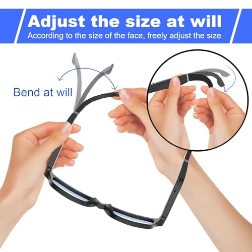 TnoxHD Smart Glasses, Bluetooth Sunglasses with Speakers, One-Click Control, Clear Calls Game and Anti-Blue Light Lenses, Intelligent Wireless... - Image 6