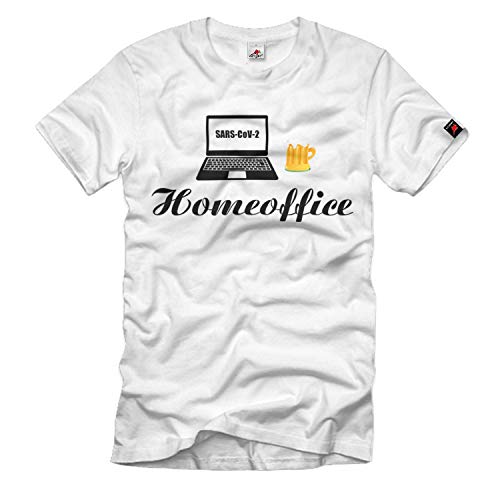 T-shirt bureau à domicile bière humour vêtement homme blanc grande taille 5XL