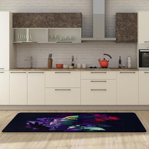 Tapete de cocina de 2 piezas VAPOKF antideslizante lavable y absorbente 3