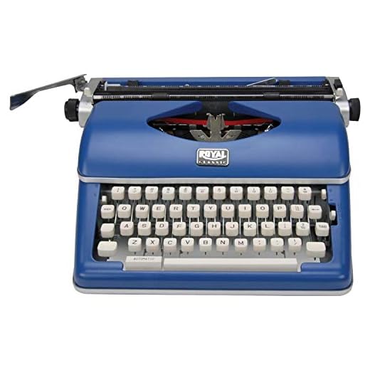 Royal Exclusive 79106B Classic Manual Typewriter (Blue)