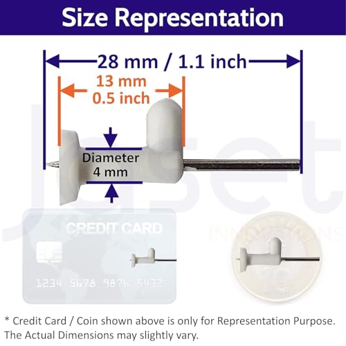 Image of Innovations Wall Mounting Nails /Hooks (Regular-Small) - Multi Purpose, Non-Trace Invisible, No Drill Installation for Hanging Light Weight Photo Frames, Wall Clocks, Keys - Pack of 200 Pieces