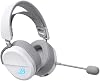 ASUS ROG Pelta White kablosuz RGB oyun kulaklığı (ROG SpeedNova, Bluetooth, 2,4 GHz, USB-C, 50 mm ROG titanyum membran sürücüler, 10 mm süper geniş bantlı Boom mikrofon, 309 g hafif, Aura Sync RGB)