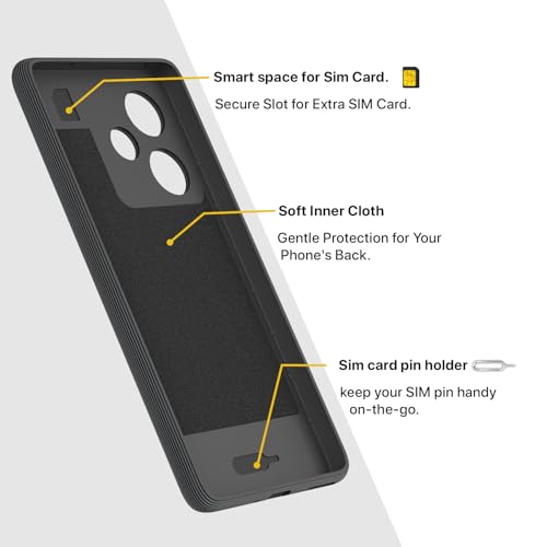 Image of Pikkme Back Cover for Realme GT 7 5G / GT 7T 5G Soft Grip 3D Hexa Cube Texture Silicone Bumper Case (Grey)