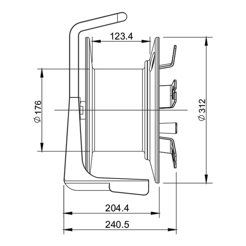 TFS Carrete de Cable Vacio (GT.310.RM)