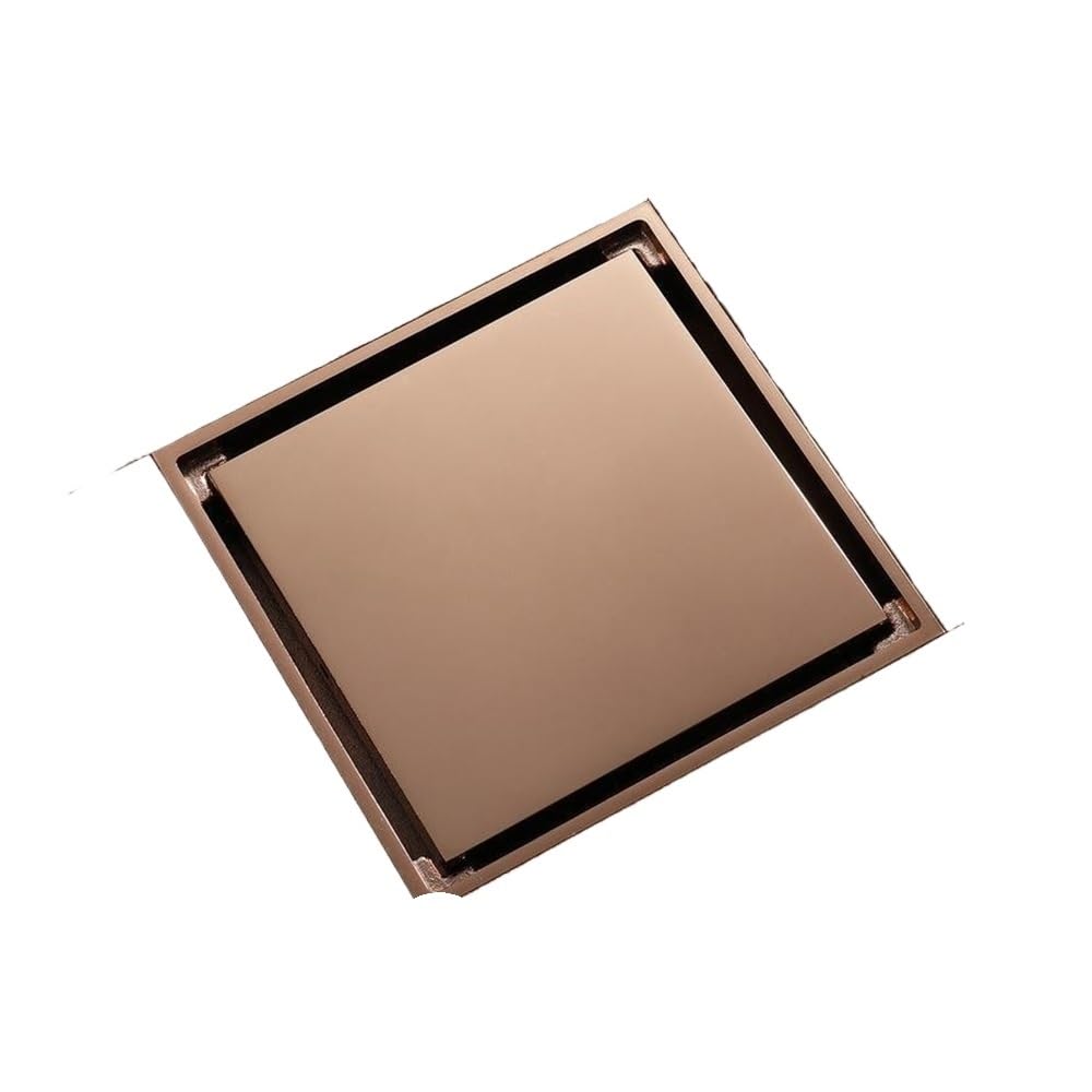 Jobaojiang D Bathtub Rain Stopper Bathroom Brass Floor Shower Rain Waste 10Cm Floor Rainer Square Toilet Rainage(D)