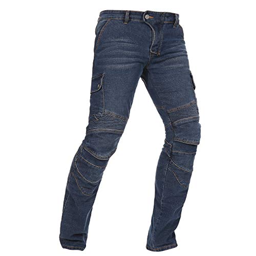image for Takuey Men's Motorcycle Motorbike Riding Jeans with Lining CE Approved