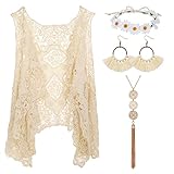 【Breite Anwendung】Perfekt für Retro-Themenpartys wie 60er, 70er, 80er-Themenpartys, Halloween-Kostüme, Woodstock-Feiern, Western Valentine's Dance, jährliche Halloween-Parade und mehr. Gleichzeitig macht das einzigartige und nicht übertriebene Design dieser Satz auch sehr geeignet für das tägliche Ausgehen.