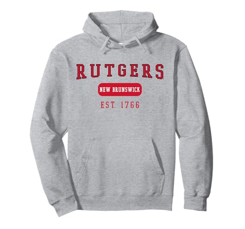 Rutgers University Scarlet Knights Established Date Pullover Hoodie