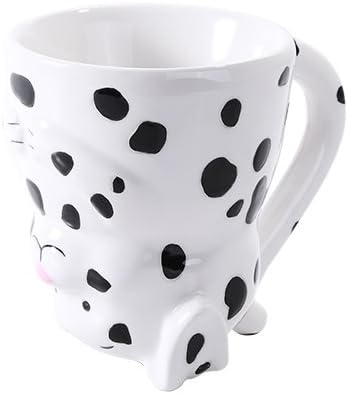 Miniatura 2 de Pacific Giftware Topsy Turvy Taza de café adorable taza de té al revés decoración de la oficina en casa (dálmata)