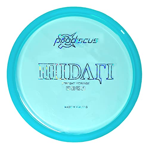 Midari Straight Disc Golf Midrange in Premium Plastic for All Disc Golfers by Prodiscus (Colors Vary)