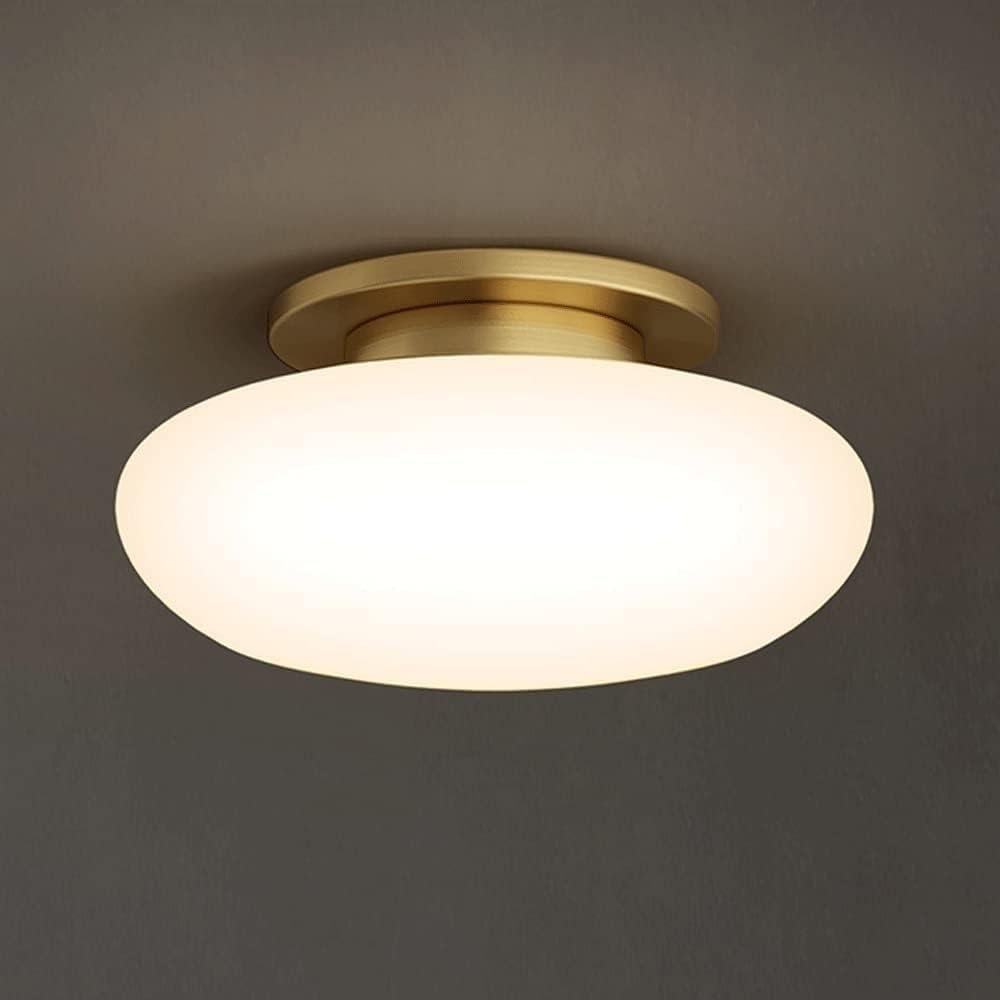 Nordic Hallway Ceiling Light Modern Minimalist Gold Semi Flush Mount Kitchen Ceiling Lamp Mid Century Creativity Copper Cloakroom Chandelier For Living Room Bedroom Aisle Balcony Entrance Hall