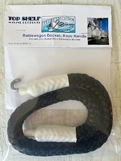 Top Shelf Marine Rope Handle Only Black/White [02- BWB-HO-BW]